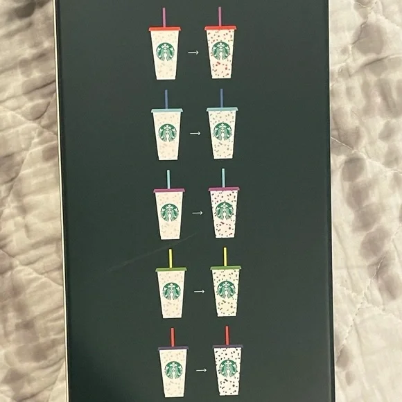 Starbucks Color Changing Confetti cold cups All 5 - Picture 5 of 8